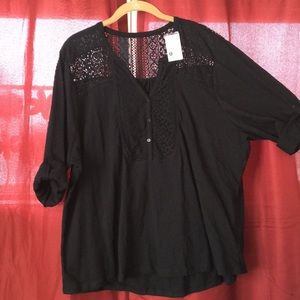 Black Northcrest Blouse